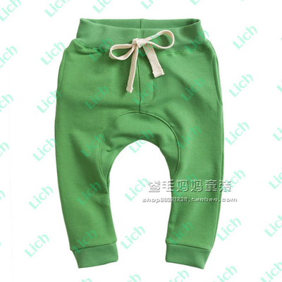 Брюки детские трикотажные однотонные на кулиске