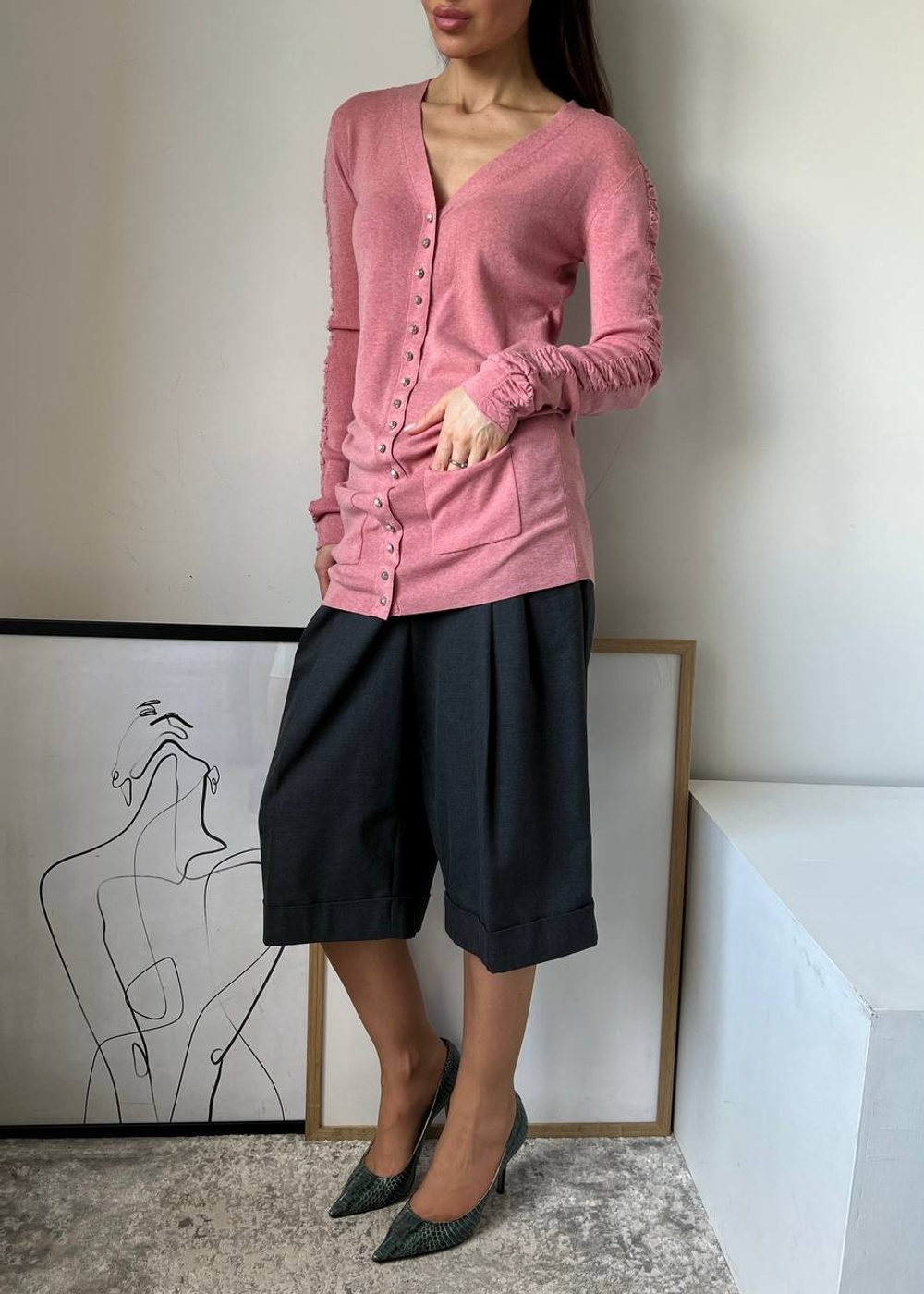 Шерстяной кардиган Balenciaga, S