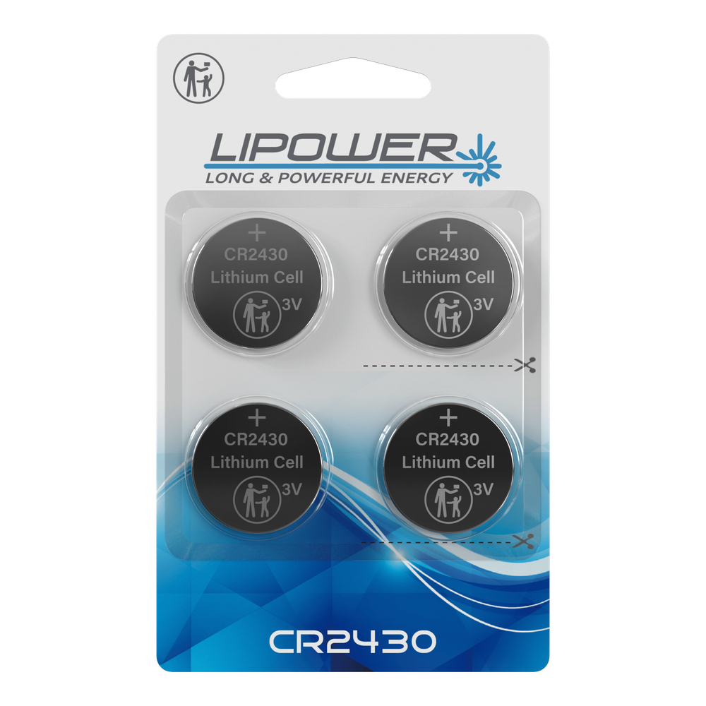 Литиевая батарейка CR2430, 3V, 290 mAh, 4 шт