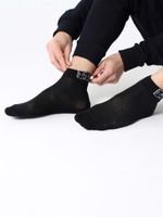 Носки черные с вышивкой Город Горький