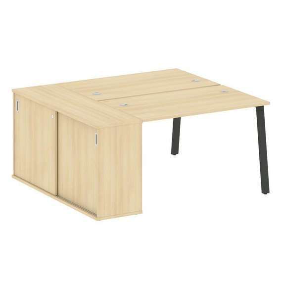 Метал Систем Рабочая станция с шкафом-купе на А-образном м/к БА.РС-СШК-1.2 Т