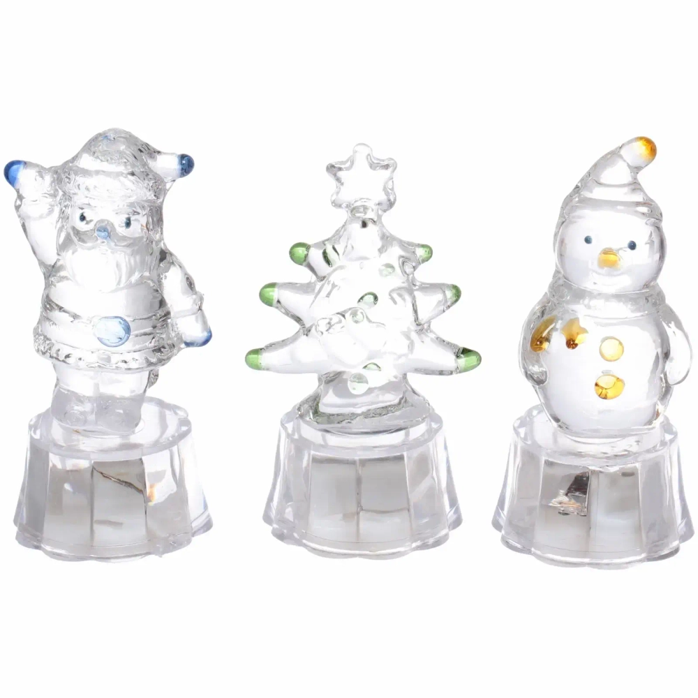 Сувенир «Новгодние чудеса» 5*5*10 см, с подстветкой, в ассортименте