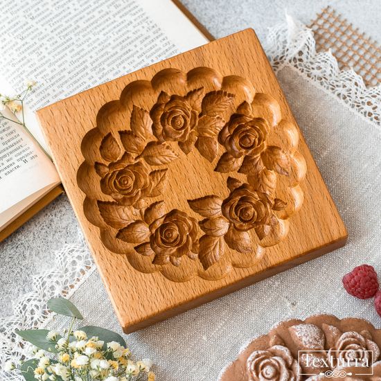 Пряничная форма Розовый сад