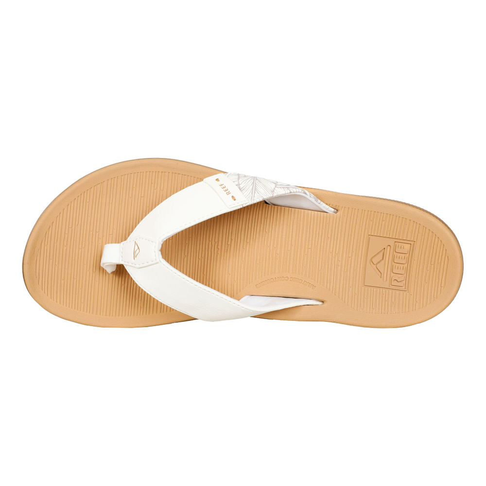 Женские теннисные кроссовки Reef Santa Ana Flip-flops Women - White, Caramel