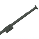 Карниз для штор МИР черный матовый (Прямой) 1,2м - 2,2м Росспласт РП-831