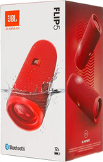 Колонка портативная JBL Flip 5, 20Вт, красный [jblflip5red]