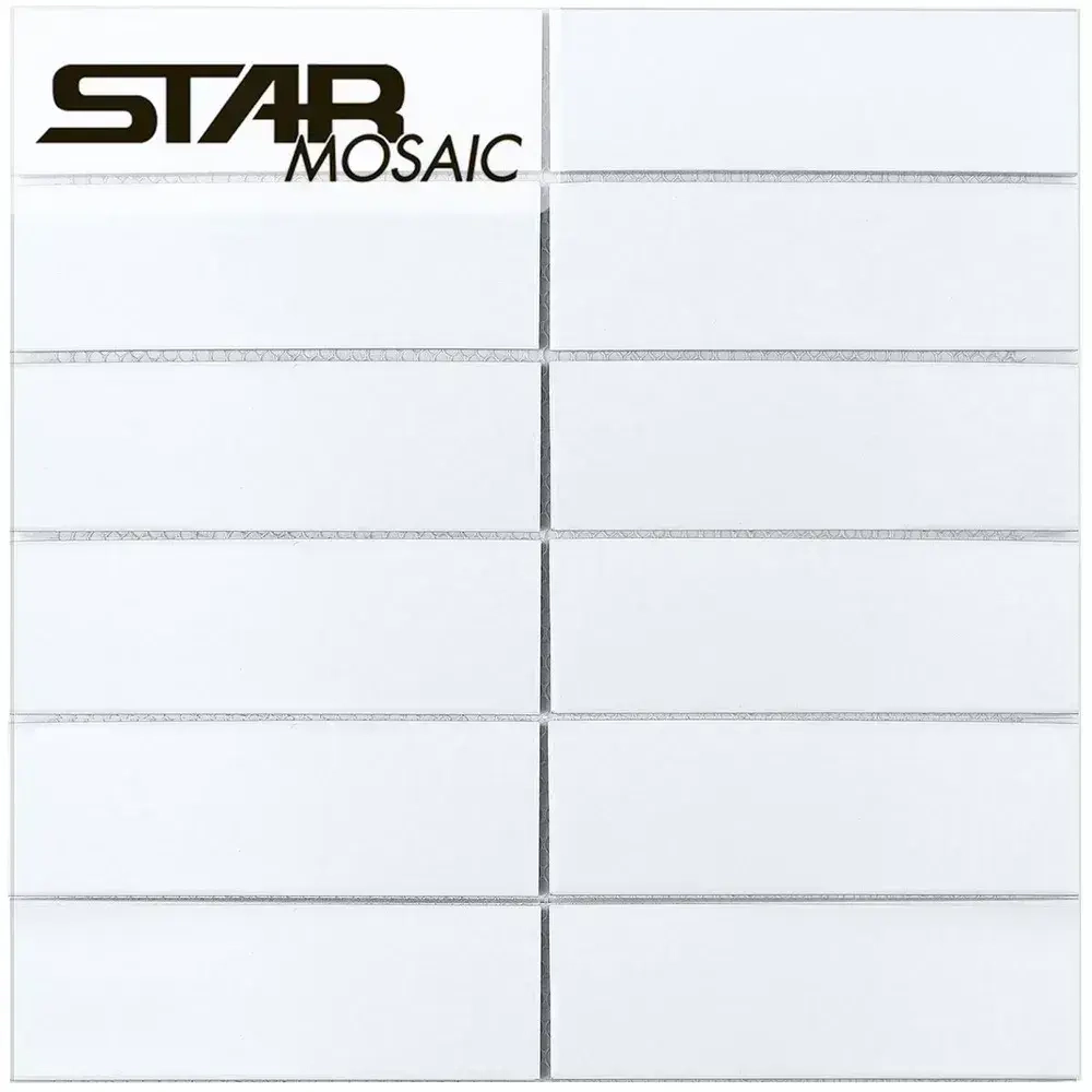 Плитка мозаика керамическая 47x147 Starmosaic White Matt (V-VW56000) 300х300x6 20шт./уп.