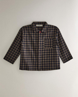 ZARA HOME ДЕТСКАЯ РОЖДЕСТВЕНСКАЯ ПИЖАМА В КЛЕТКУ, ТЕМНО-КРАСНЫЙ