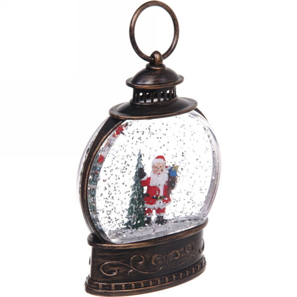 Сувенир с подсветкой Christmas «Шар - Сказочный Дед Мороз» 12,7х9х3,6 см (3хAG13)