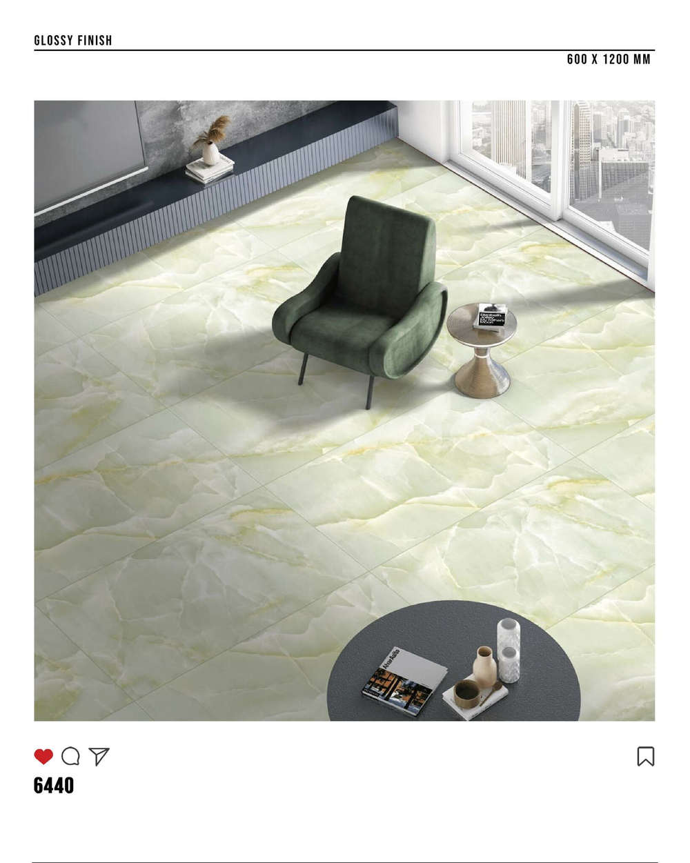 Керамогранит glossy №5, 60х120, 6440