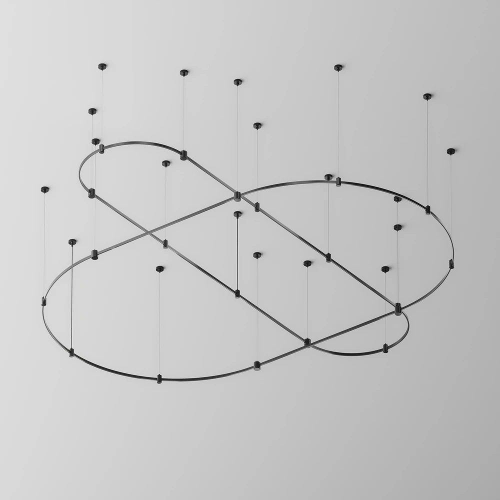 Магнитный шинопровод Maytoni BUSBAR TRUNKINGS FLARITY TRX154-2SR-D1500-B