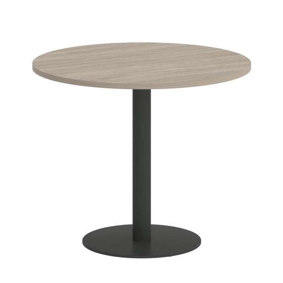 Onix Direct Стол круглый O.SPRG-1 Дуб Аттик/Металл Антрацит 900*900*750
