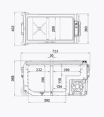 Автохолодильник Alpicool T36 - 2х камерный