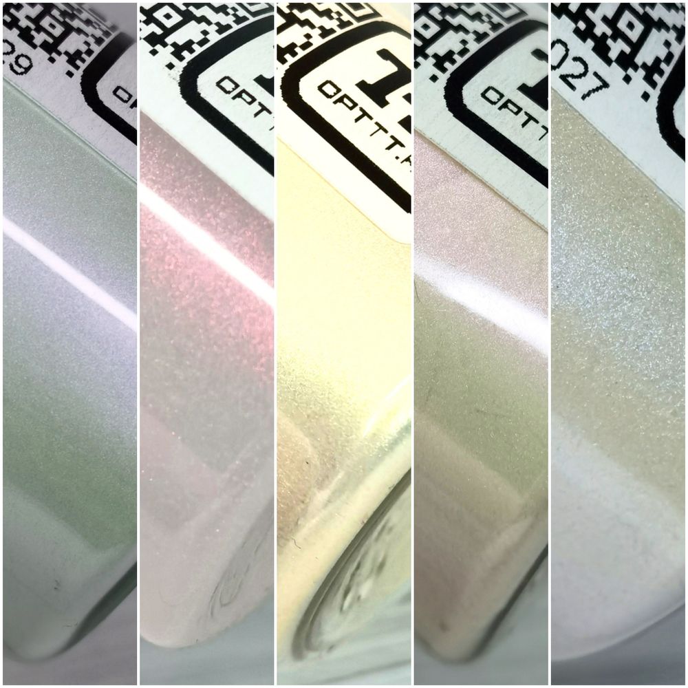 Набор перламутровых пигментов Интерференционный - 5 штук в ассортименте