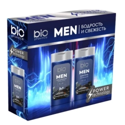 Подарочный Набор Bioprovince men для мужчин гель 250 мл + гель 250мл, блок 6шт.