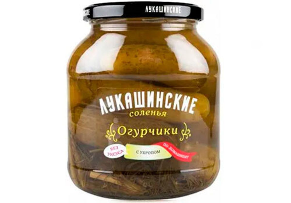 Огурчики солёные по-домашнему  "Лукашинские", 670г