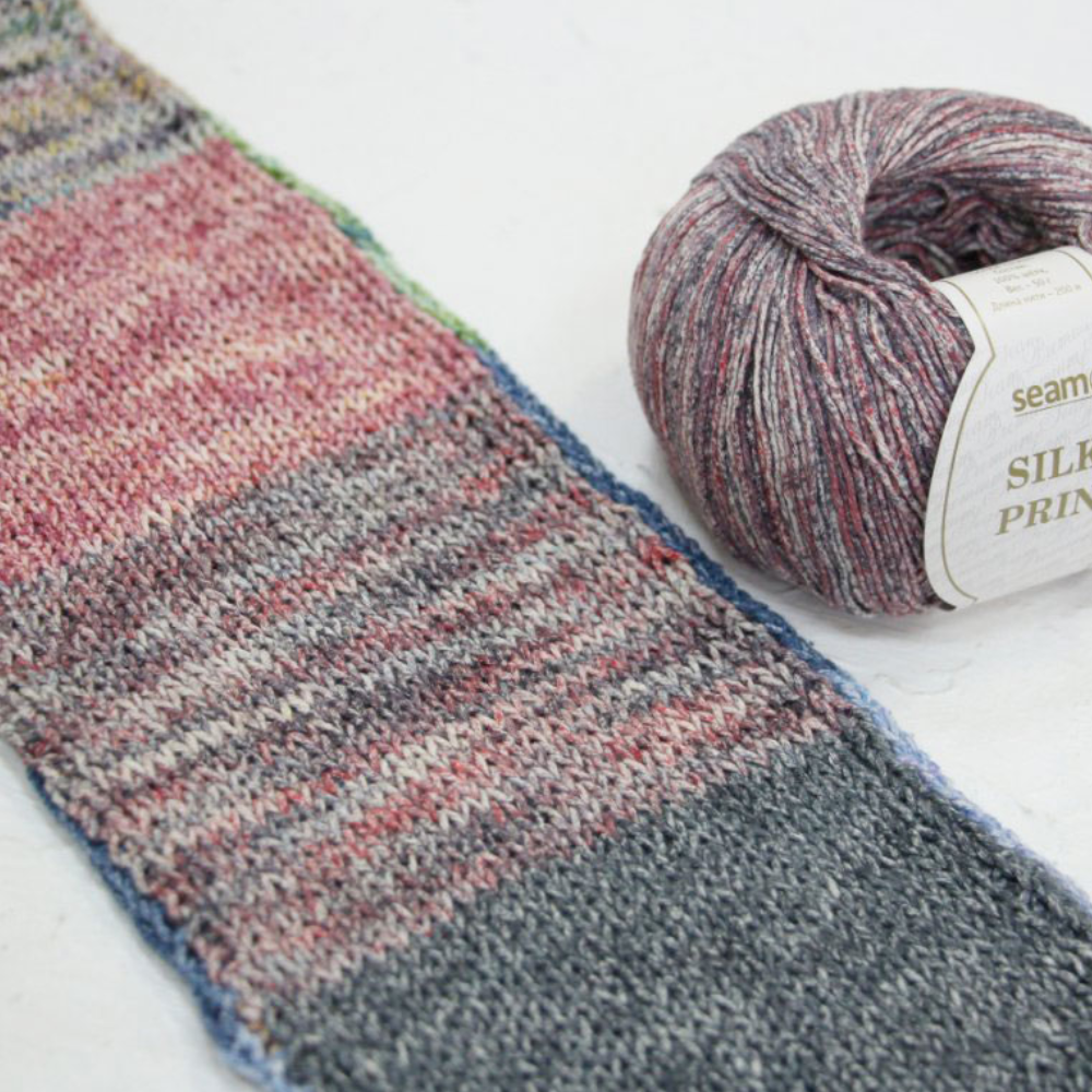 Пряжа Seam Silky Print (677)