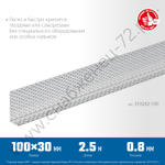 ЗУБР ПРОТЕКТОР 100 х 30 х 0.8 мм, 2,5 м, перфорированный вентиляционный профиль алюм. (310242-100)