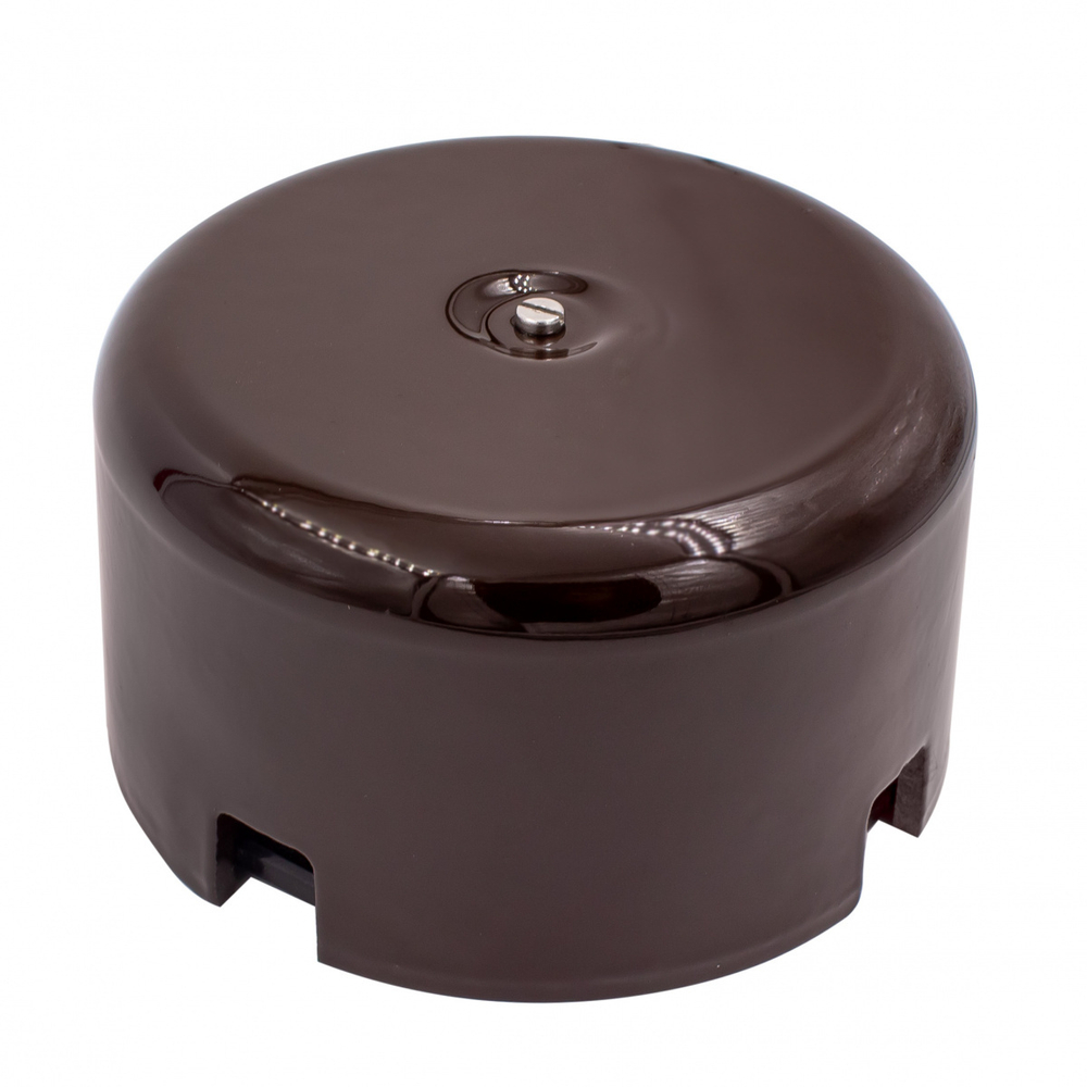 Распределительная коробка 90мм, керамика, цвет коричневый B1-523-02