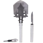 Набор туристический 3 предмета, лопата, нож, огниво, в чехле QH003