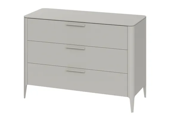 Комод Type 3 ящика ширина 120 см (серо-бежевый)