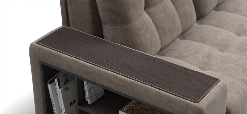 Угловой диван Босс ХЛ Велюр Роял тауп