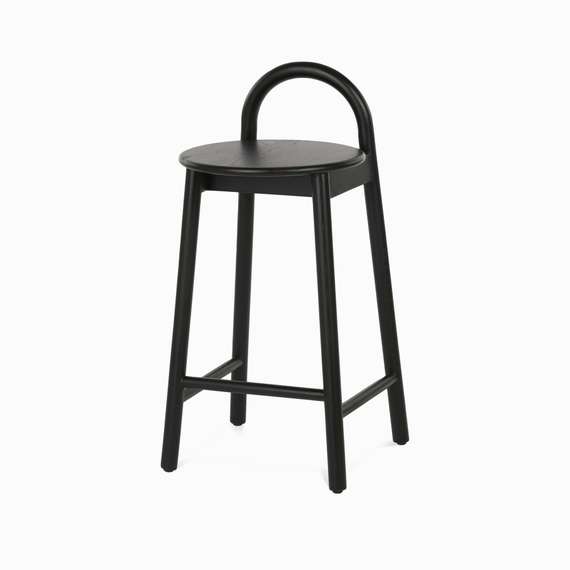 Полубарный стул Circle 65 см, черный