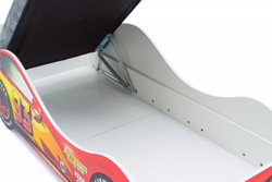 Детская кровать-машина «Тачка красная» с подъемным механизмом