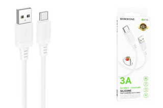 Кабель USB - TypeC BOROFONE BX115 (белый) 1м