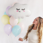 Шар Облако щечки сердечки №1