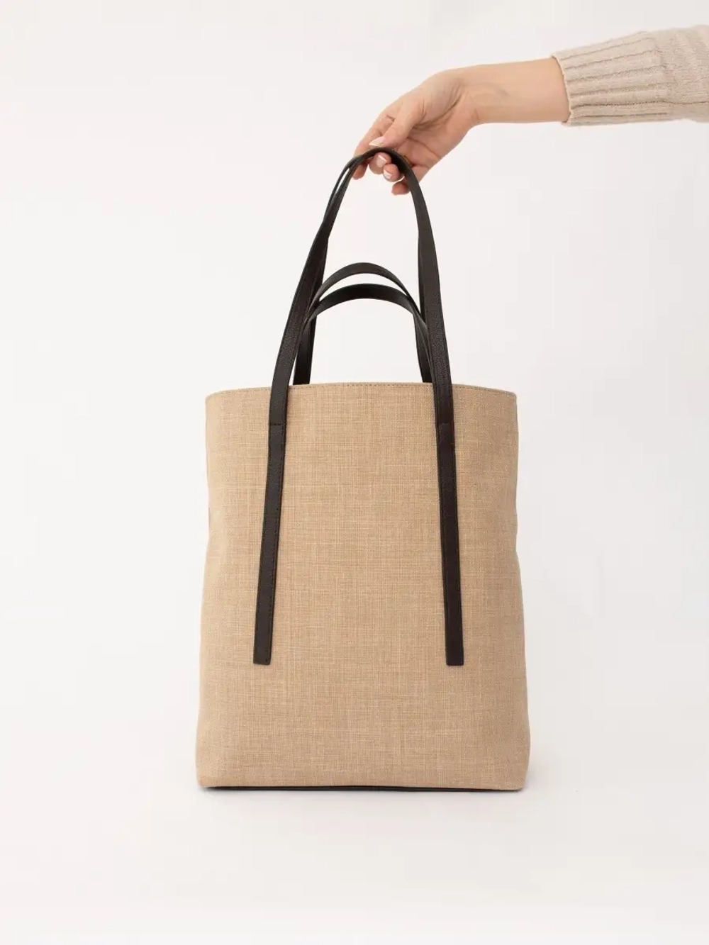 сумка большая через плечо шоппер тканевый