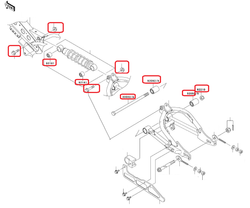 KLX110 rear suspension repair kit