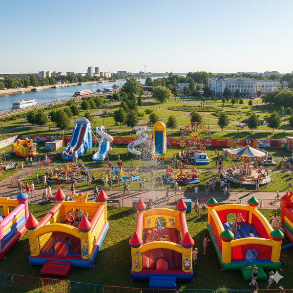 Надувной батут купить в Краснокамске недорого | БатутМастер Надувной батут купить в Краснокамске недорого | БатутМастер