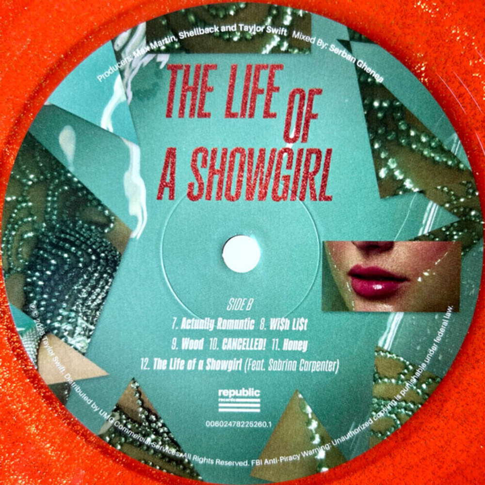 Taylor Swift / The Life Of A Showgirl (Sweat And Vanilla Perfume Edition)(Limited Edition)(Coloured Vinyl)(LP)