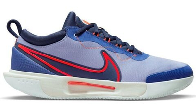Мужские кроссовки теннисные Nike Zoom Court Pro Clay - lapis/bright crimson/midnight navy