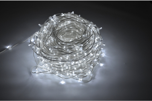 LED-LP-15СМ-100M-666L-12V-W/CL, LED клип-лайт белый c КОЛПАЧКОМ, прозрачный провод