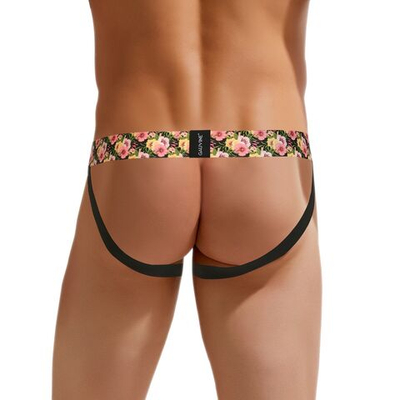 Сексуальные трусы-джоки Gauvine с цветочным принтом на резинке (Размер: S) (Цвет: ярко-розовый)