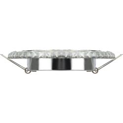 Светильник встраиваемый cо светодиодной подсветкой ЭРА DK LD24 SL/WH под лампу GX53 прозрачный