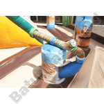 Большой батут-горка "Пиратский корабль 2" с пушками