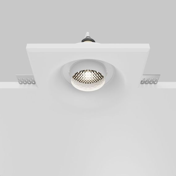 Встраиваемый светильник Maytoni Technical Gyps Modern DL006-GU10-RD-W