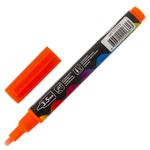 Маркер меловой "POP-ART" ОРАНЖЕВЫЙ, 3,5 мм, сухостираемый, для гладких поверхностей, BRAUBERG, 151523