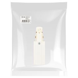 Коннектор для трехфазного шинопровода ЭРА STR-30-W-CN-LE типа LE угловой наружный белый