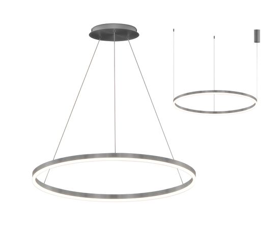 08213,12A(4000K) Подвес Тор матовый никель d60