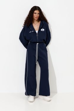 Худи укороченное "Âme Sirène" цвета нейви