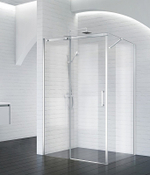 Душевая стенка BelBagno Acqua 90 ACQUA-90-FIX-C-Cr профиль Хром стекло прозрачное