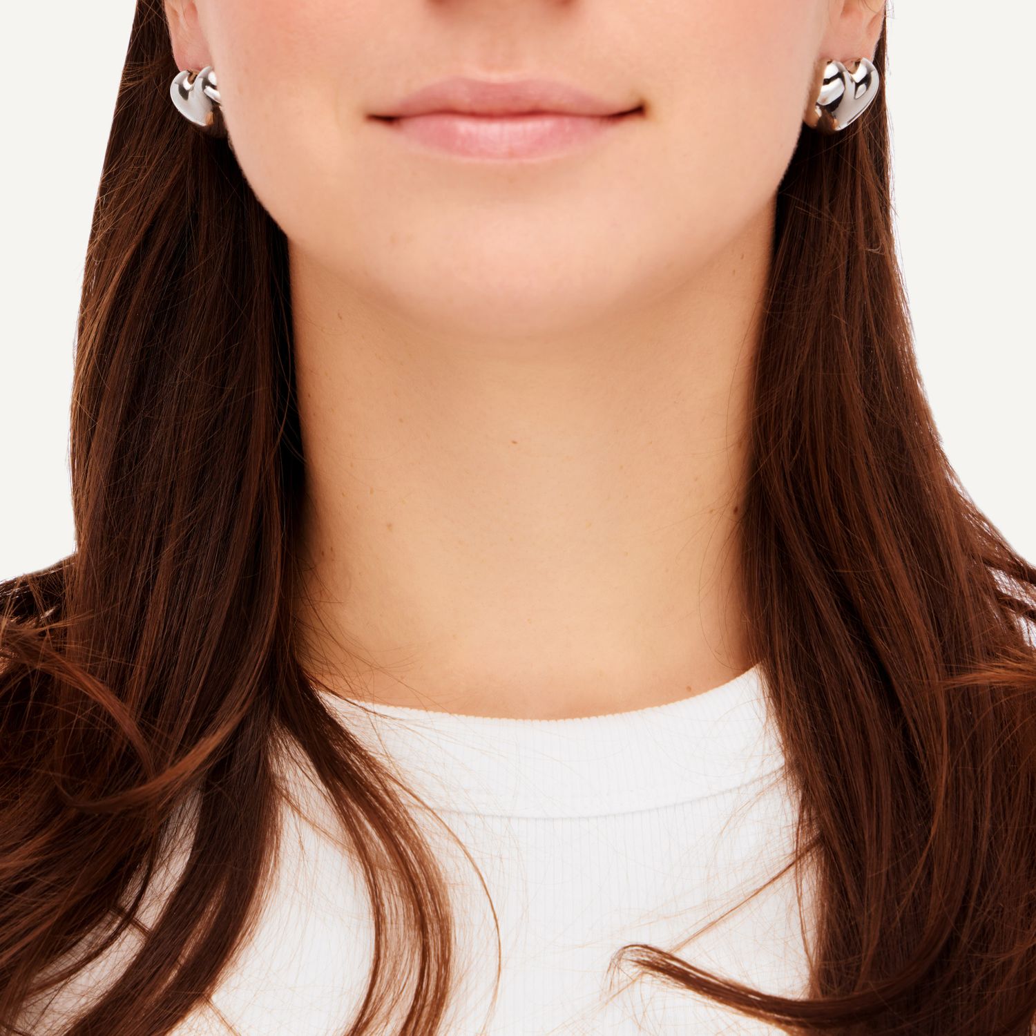 Серьги Plumpy Heart Earrings – Silver