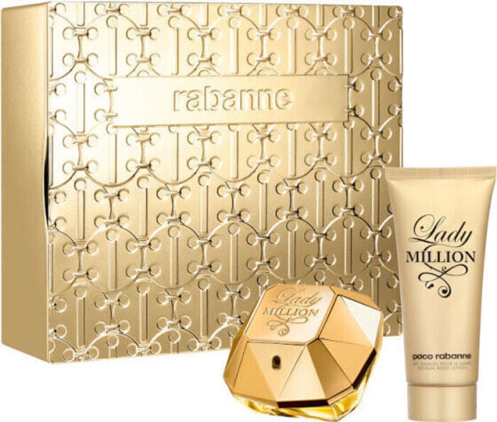 Парфюмерные наборы Lady Million - EDP ​​80 ml + body lotion 100 ml