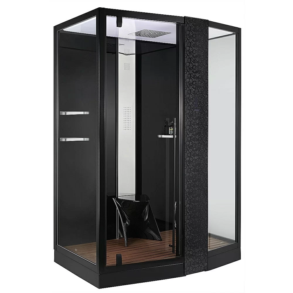 Душевая кабина Orans Diamond 89102RBLH 150х100 профиль черный