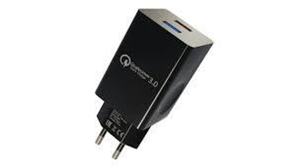 Адаптер 1USB 1.0A OLMIO black