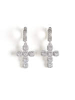 Серьги White Cross Dimonds Silver